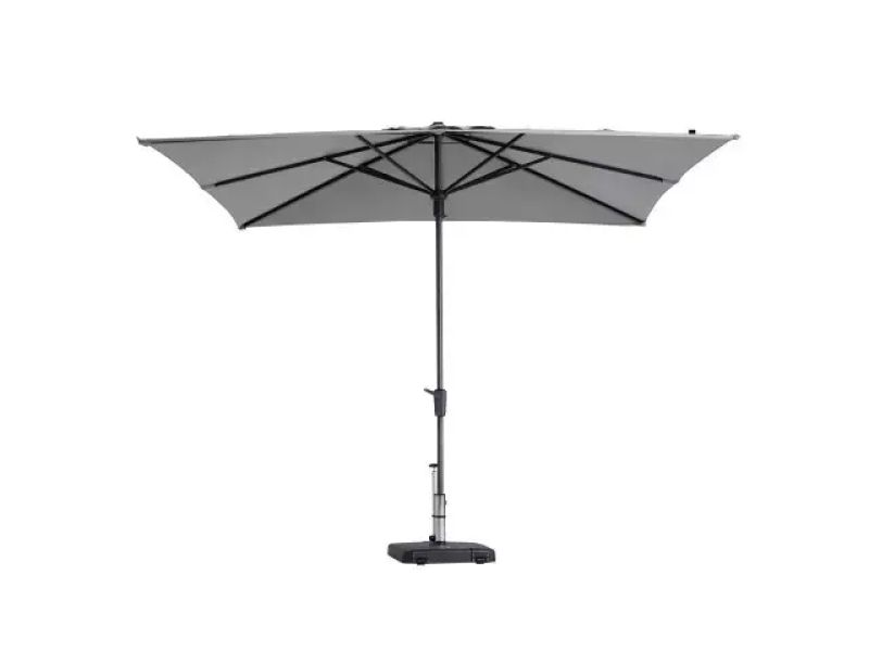 Parasol syros l280b280cm l.grijs