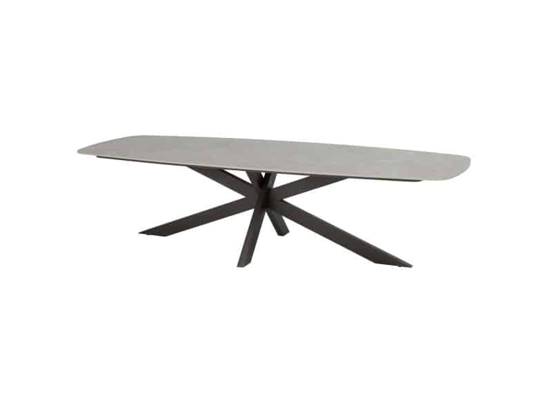 Prado dining tuintafel 300x110xH75 cm terre met keramisch deens ovaal blad Taste 4SO