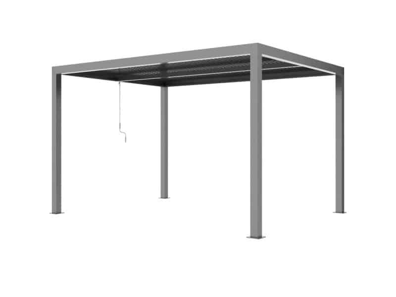 Riviera 3x4m lamellen overkapping aluminium antraciet