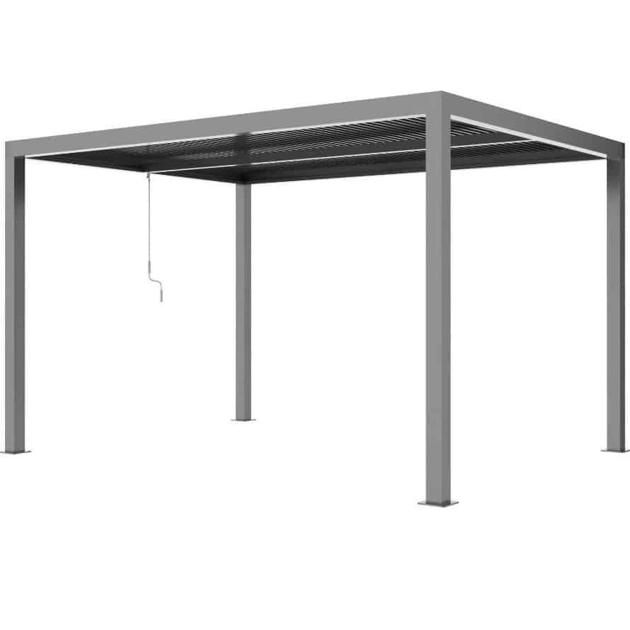 riviera 3x4m lamellen overkapping aluminium antraciet