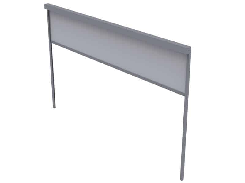 Riviera overkapping 4m screen antraciet