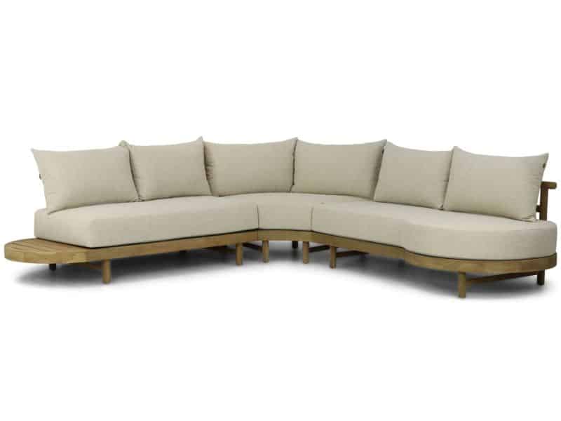 Santika Kayu hoek loungeset 3-delig