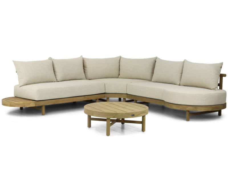 Santika Kayu hoek loungeset 4-delig