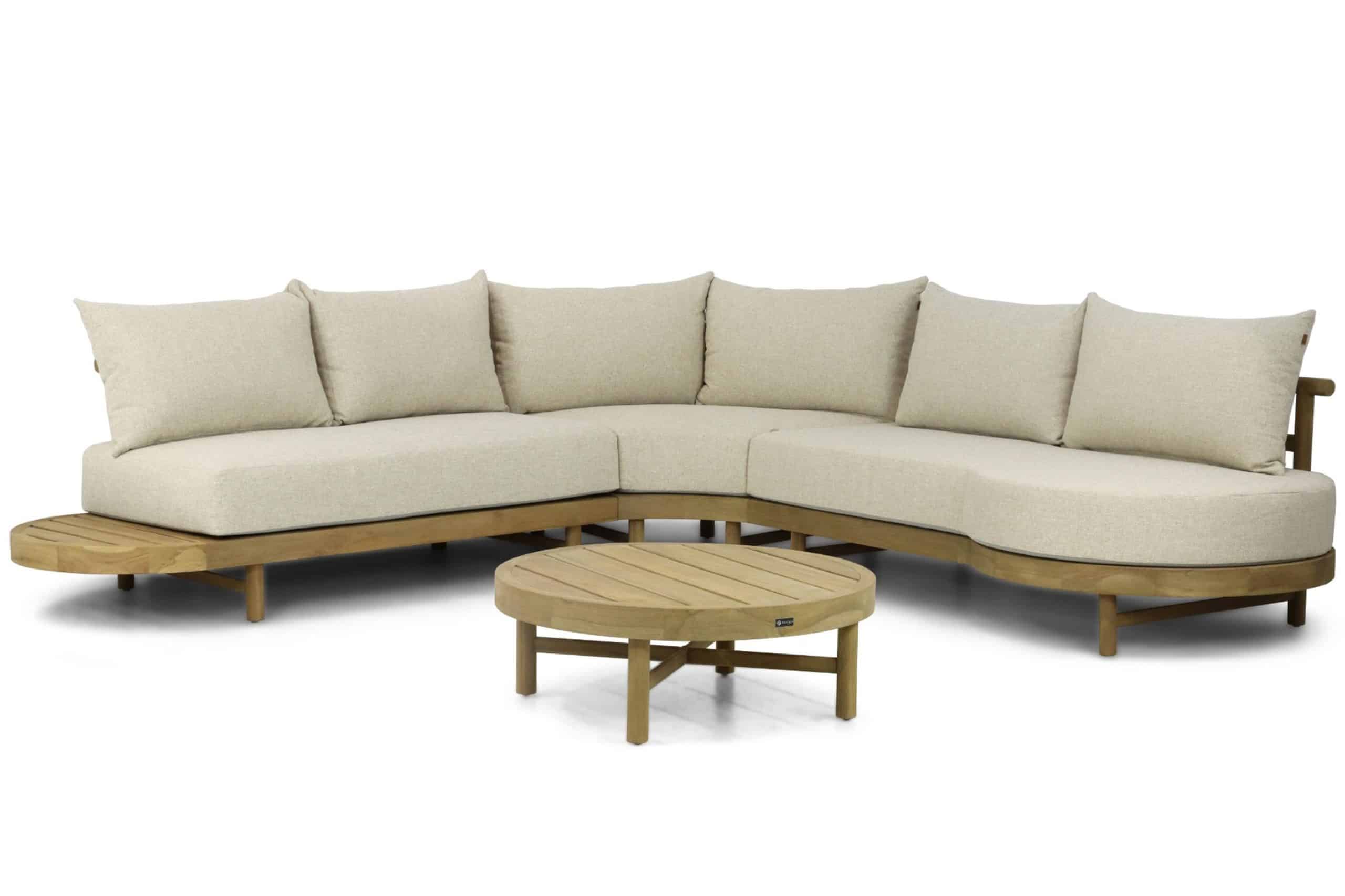 santika kayu hoek loungeset 4 delig