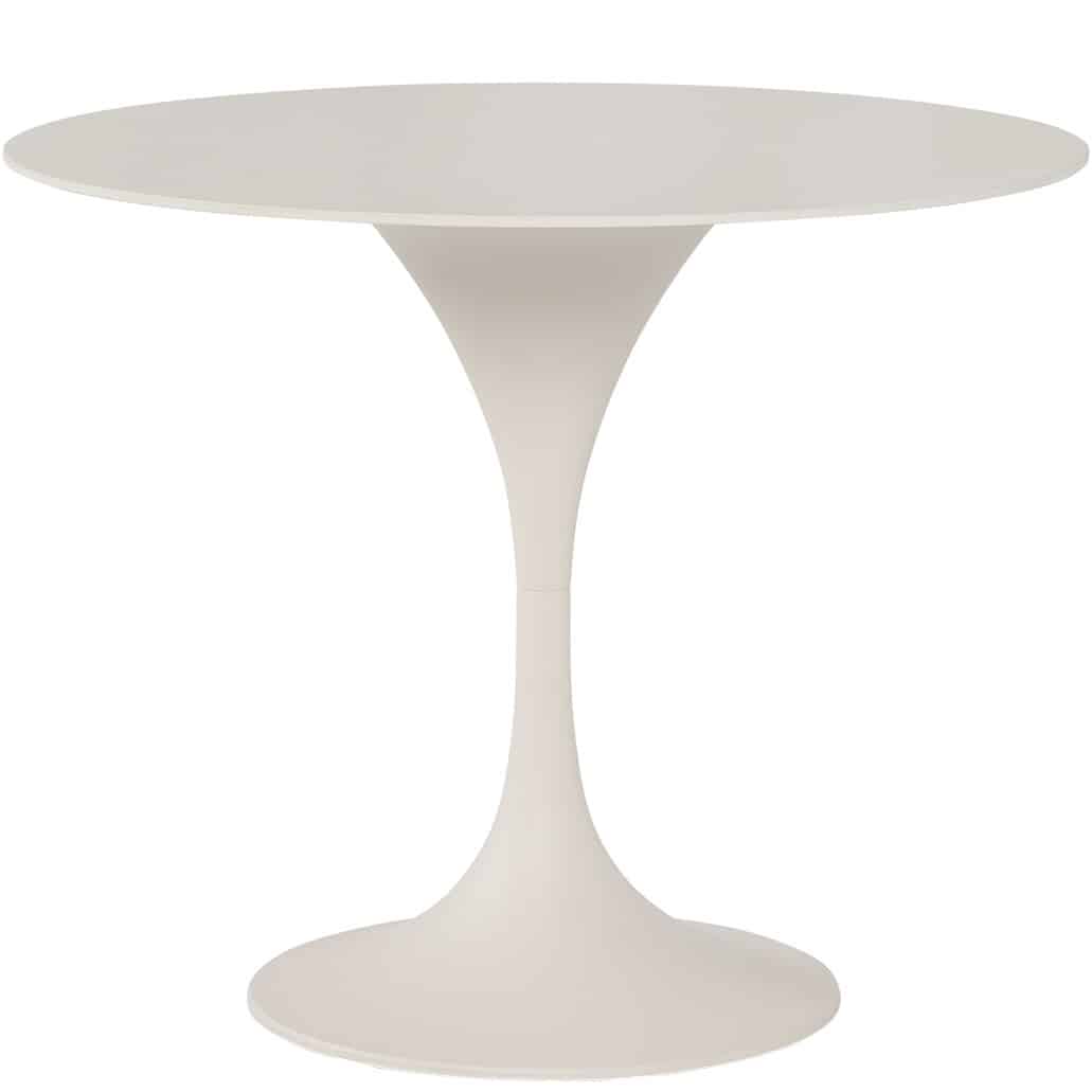 suns nova low dining tuintafel 120xh69 cm rond sintered stone camel sand