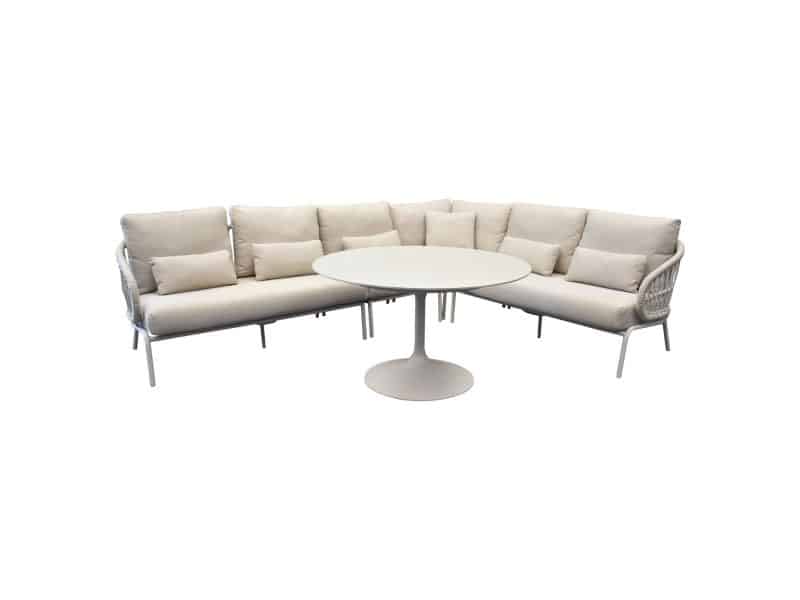 Suns Tosca hoek loungeset 5 delig camel sand rope