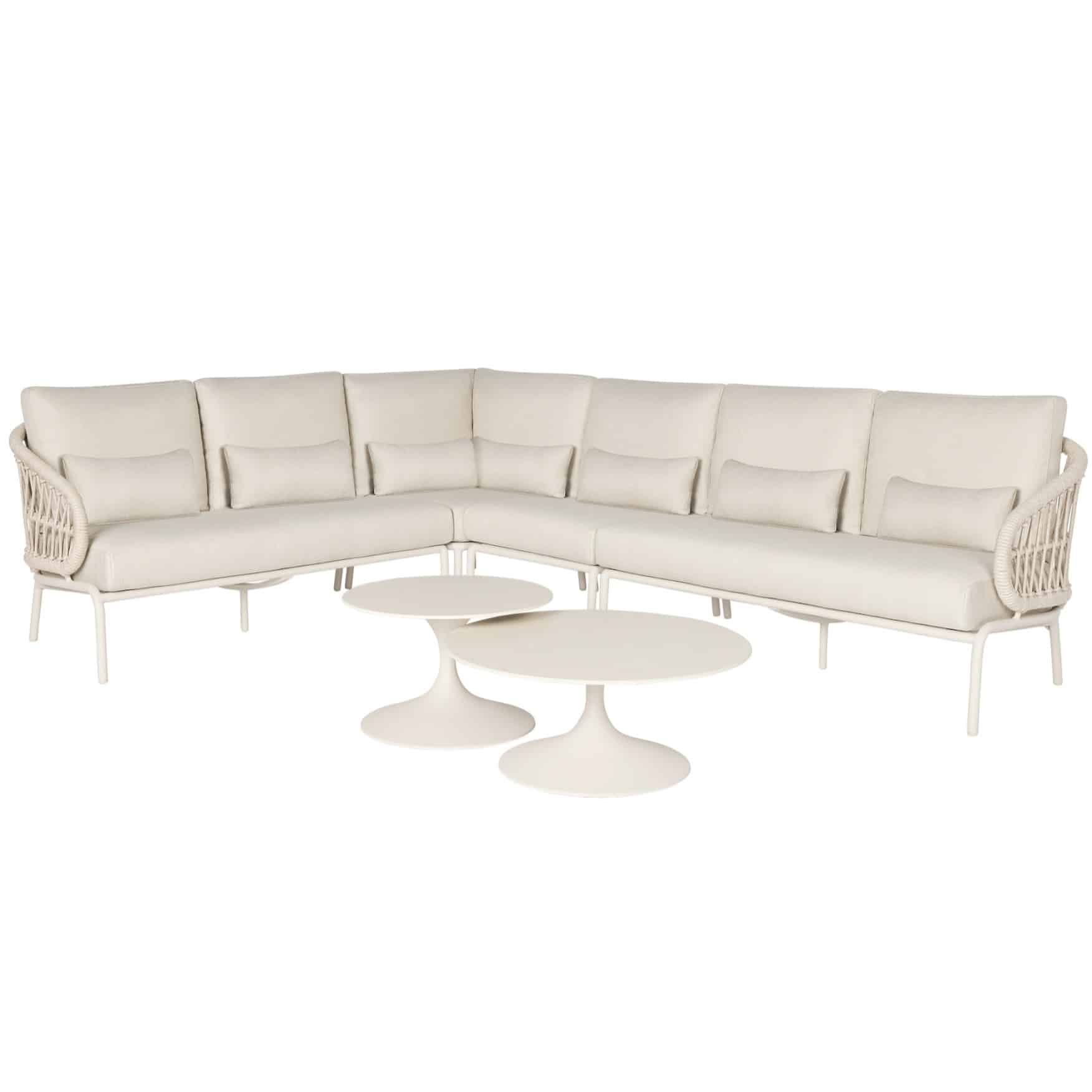 suns tosca hoek loungeset 6 delig camel sand rope