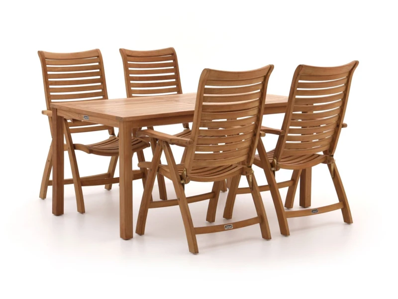 Sunyard Corby/Liverpool 160cm dining tuinset 5-delig verstelbaar - Laagste prijsgarantie!