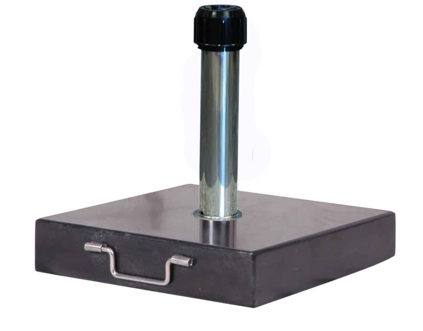 universele stokparasolvoet platinum 30kg ‘rome’ met hendel, geschikt voor alle stokparasols warentuin over zee