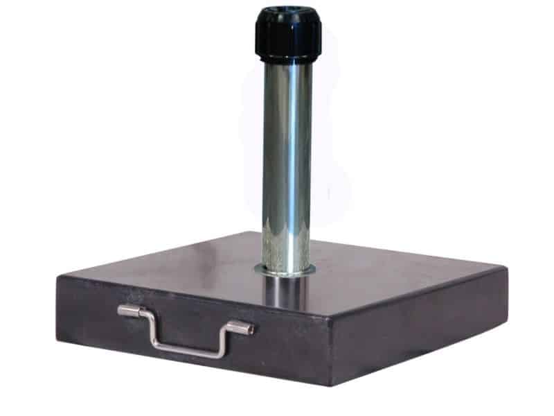 Universele stokparasolvoet Platinum 40kg 'Rome Como Lugano Own' met hendel, geschikt voor alle stokparasols - Warentuin over zee