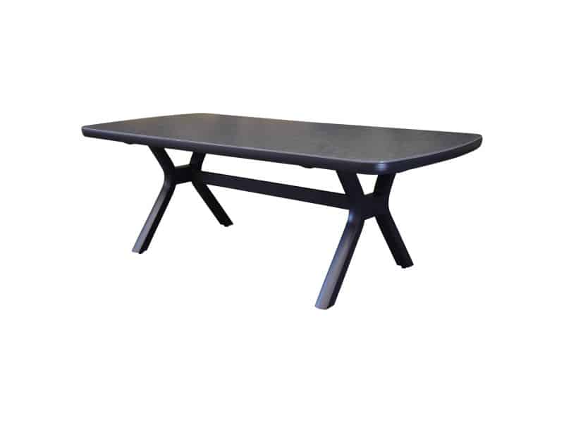 Vespera dining tuintafel 220x100xH74 cm antraciet