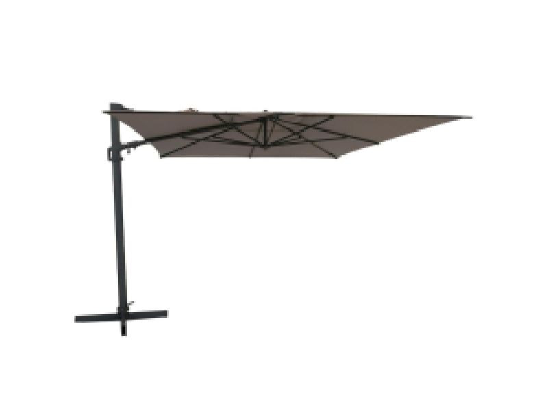 Vrijhangende zweefparasol Malta 300x400cm taupe