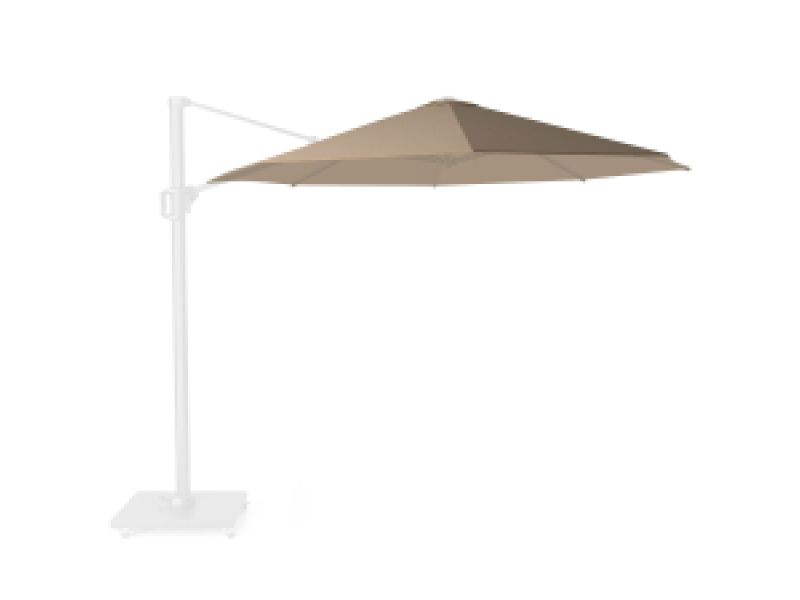 Zweefparasoldoek Platinum Challenger T1 350cm rond (Taupe)