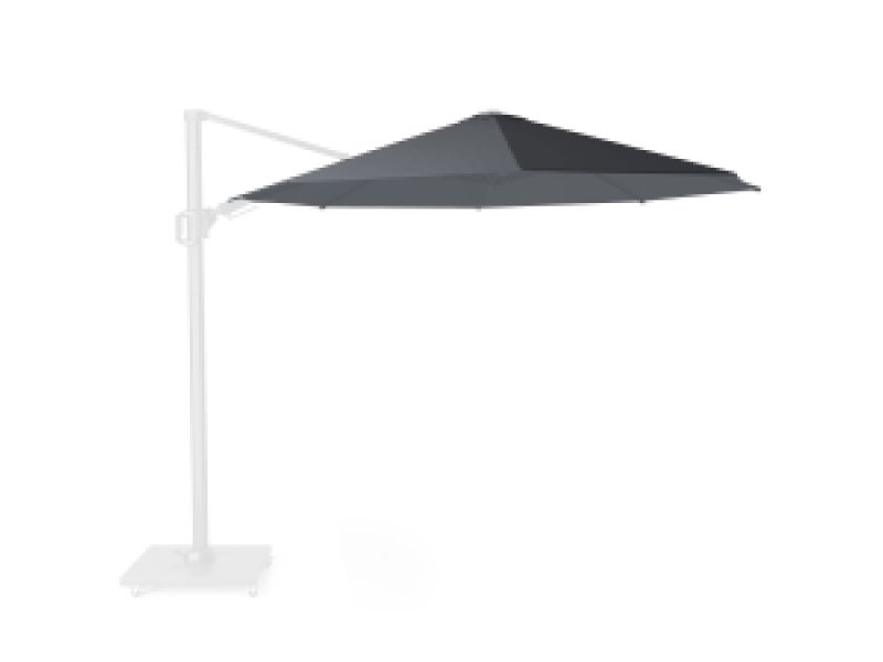 Zweefparasoldoek Platinum Challenger T2 350cm rond (Anthracite)