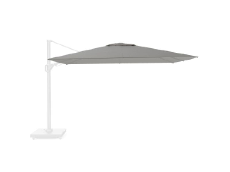Zweefparasoldoek Platinum Challenger T2 Premium 260x350cm (Manhattan grey) Dieptevariant