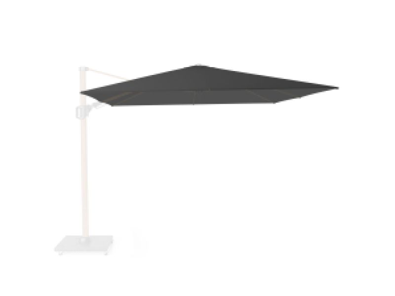 Zweefparasoldoek Platinum Challenger T2 Premium 300x300cm (Faded black)