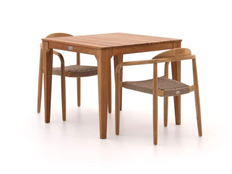 Bellagio Berbaro/Bruca 90cm dining tuinset 3-delig stapelbaar - Laagste prijsgarantie!