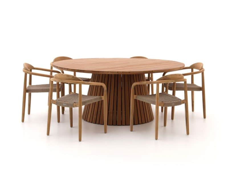 Bellagio Berbaro/Santa Severina ø180cm dining tuinset 7-delig stapelbaar - Laagste prijsgarantie!