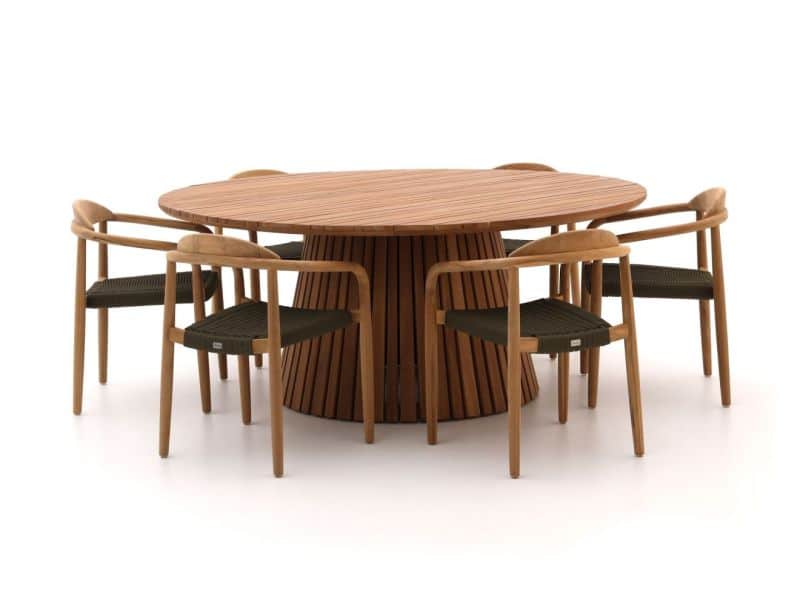 Bellagio Berbaro/Santa Severina ø180cm dining tuinset 7-delig stapelbaar - Laagste prijsgarantie!