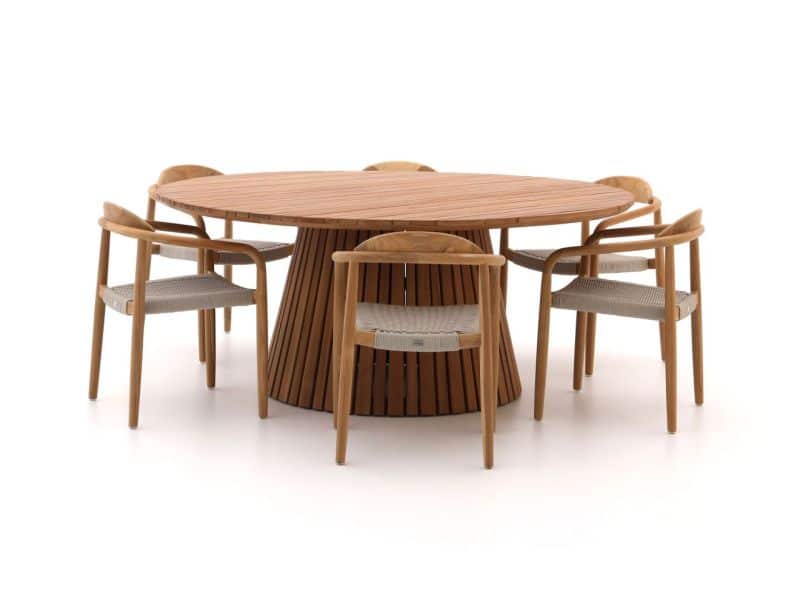 Bellagio Berbaro/Santa Severina ø180cm dining tuinset 7-delig stapelbaar - Laagste prijsgarantie!