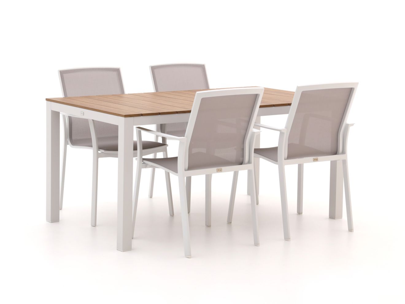 bellagio dranera/fidenza 160cm dining tuinset 5 delig stapelbaar laagste prijsgarantie!