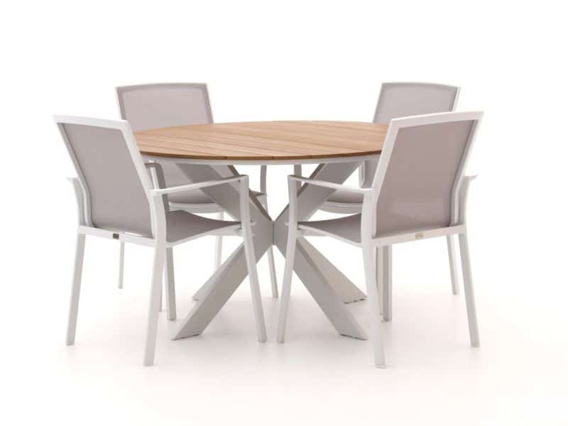 Bellagio Dranera/Fidenza ø126cm dining tuinset 5-delig stapelbaar - Laagste prijsgarantie!