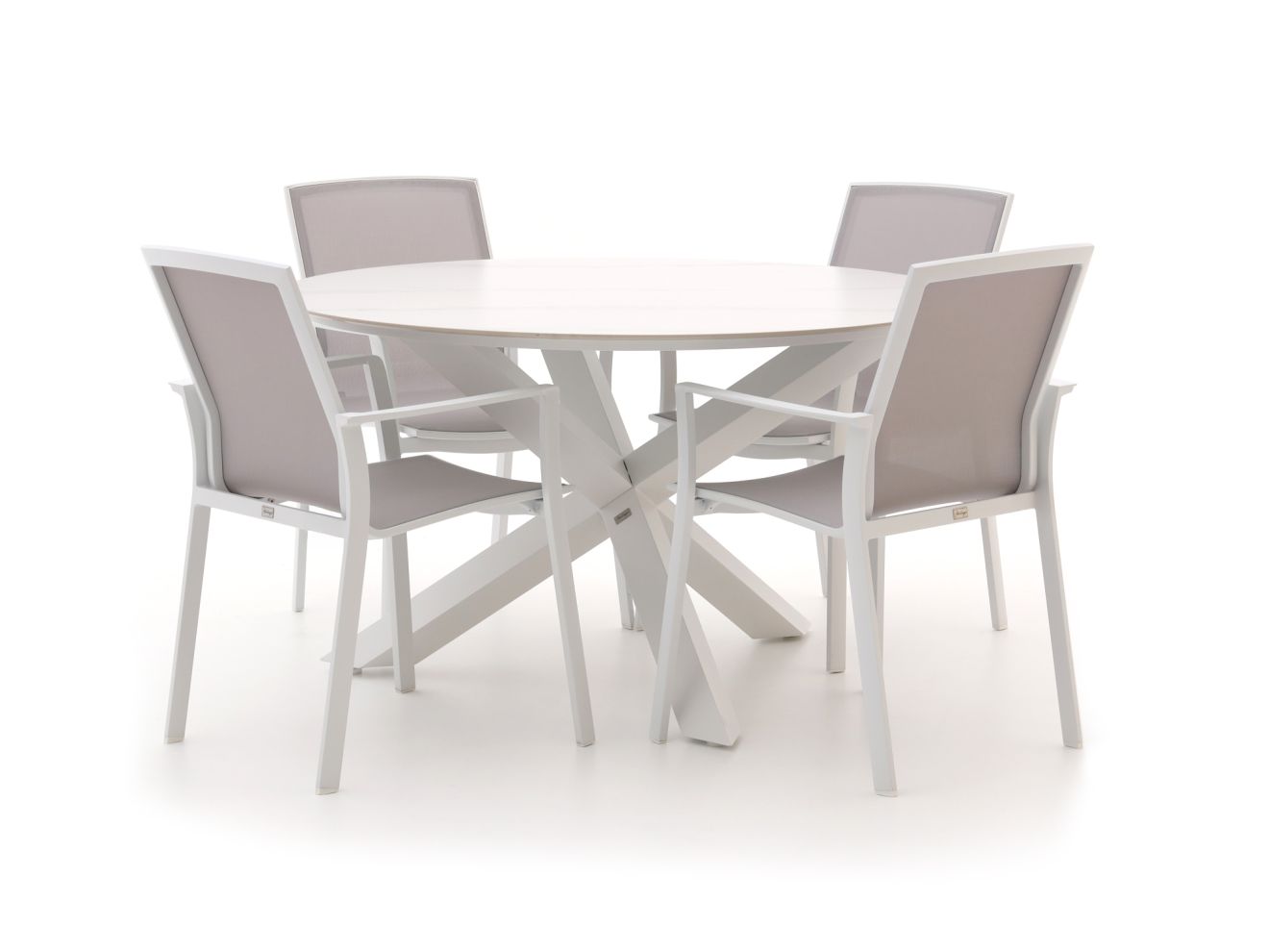 bellagio dranera/lodola ø 130cm dining tuinset 5 delig stapelbaar laagste prijsgarantie!