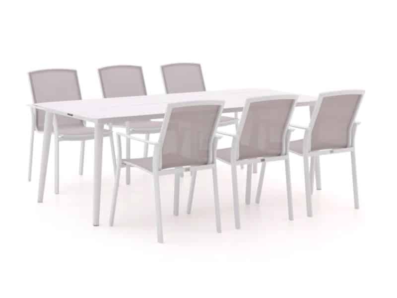 Bellagio Dranera/Sora 220cm dining tuinset 7-delig stapelbaar - Laagste prijsgarantie!