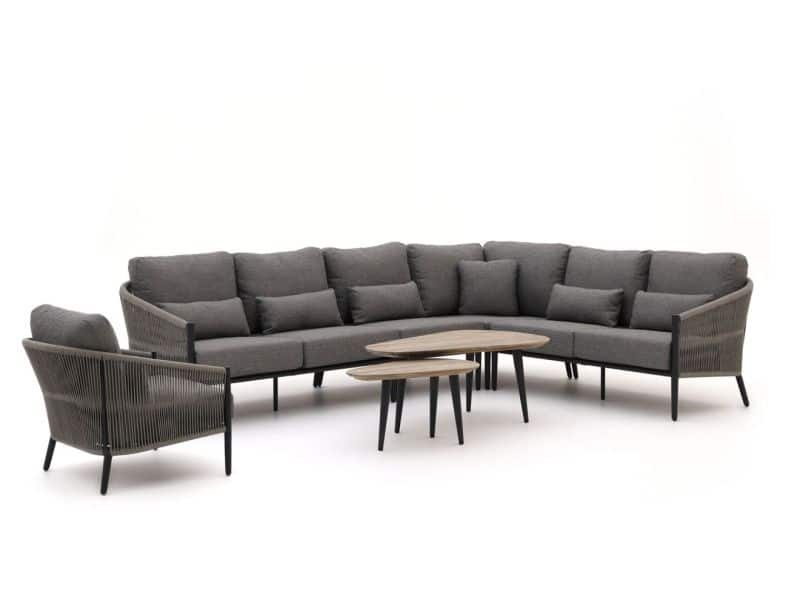 Bellagio Mineo/ROUGH-K hoek loungeset 7-delig - Laagste prijsgarantie!