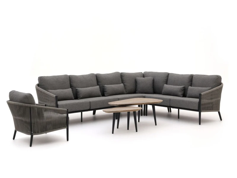 Bellagio Mineo/ROUGH-K hoek loungeset 7-delig - Laagste prijsgarantie!