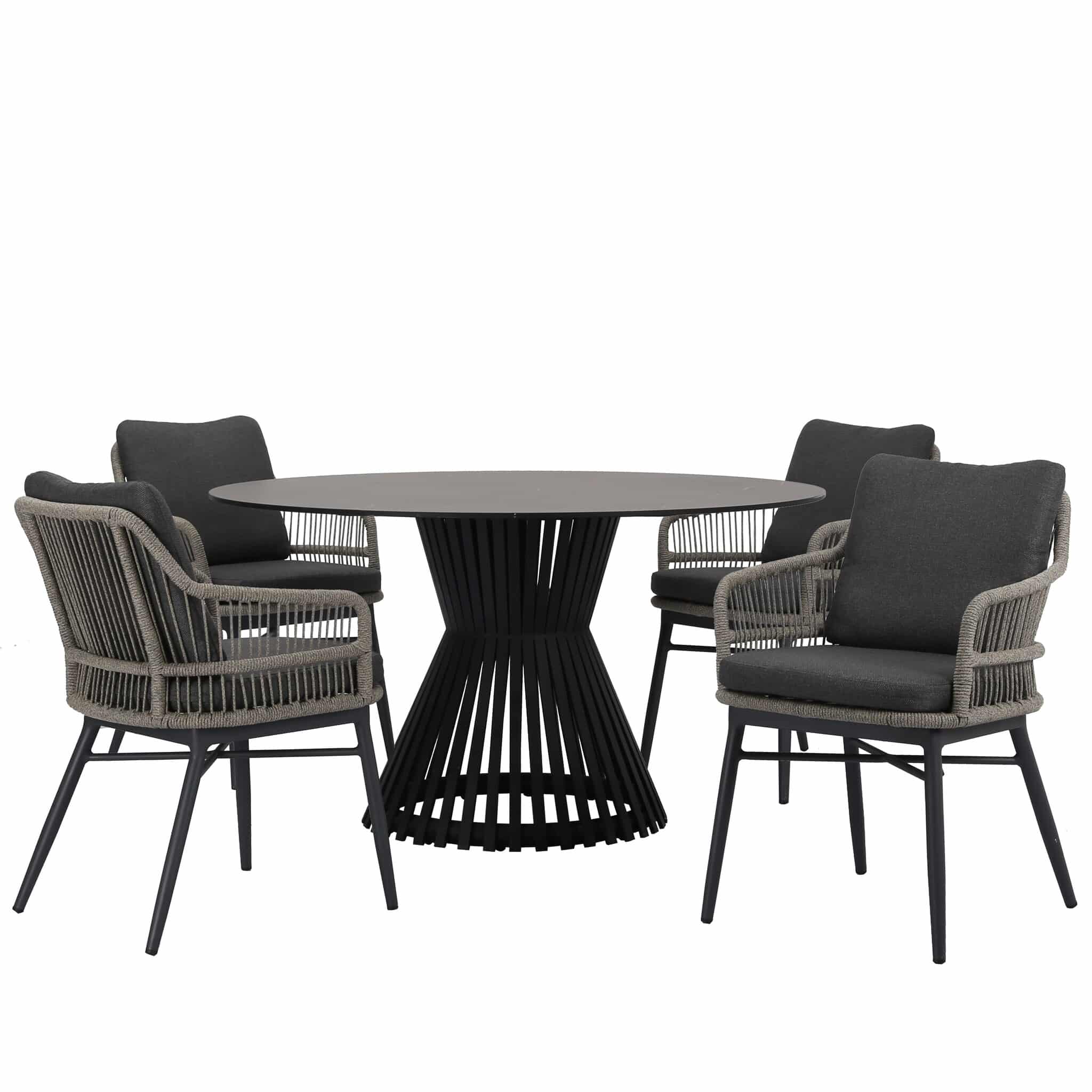 catania pasadena dining tuinset 140xh75 cm rond 5 delig