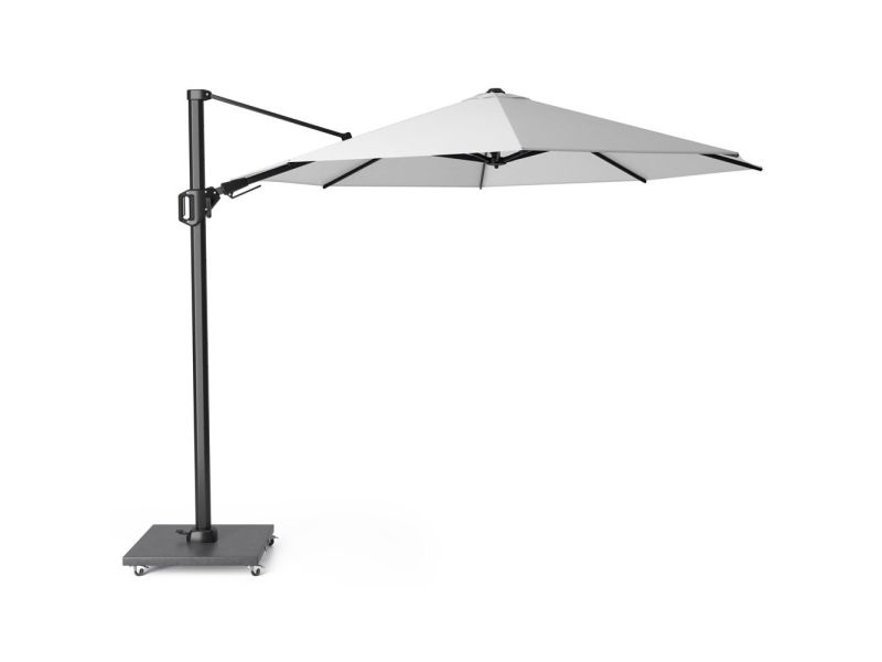 Challenger T² zweefparasol | Ø350cm rond | wit