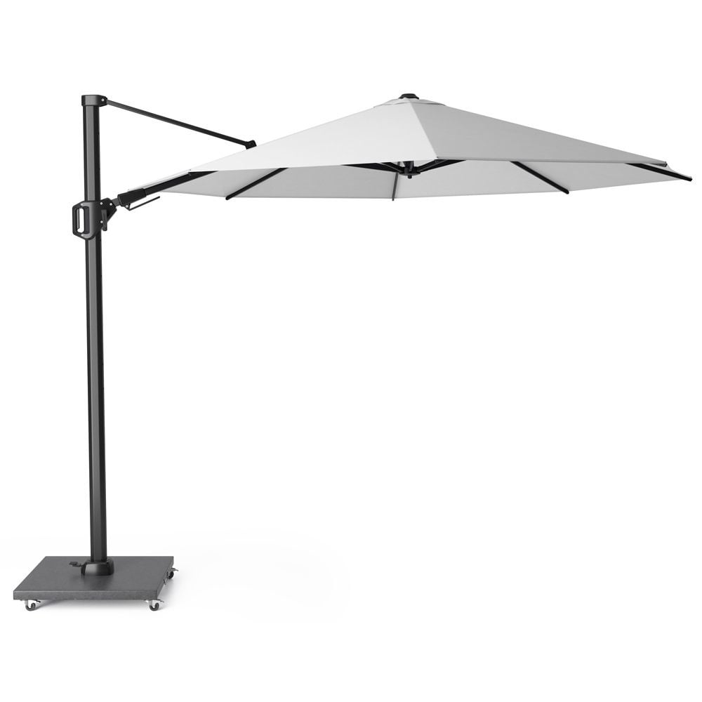 challenger t² zweefparasol | Ø350cm rond | wit