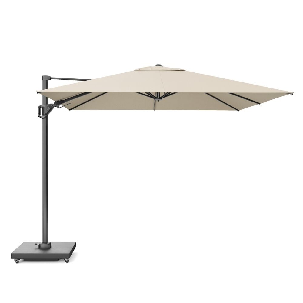 challenger t² zweefparasol premium doek | 350x260cm | champagne