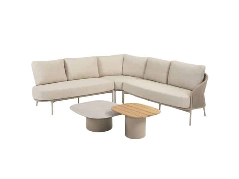 Florence hoek loungeset 5 delig latte rope Taste 4SO