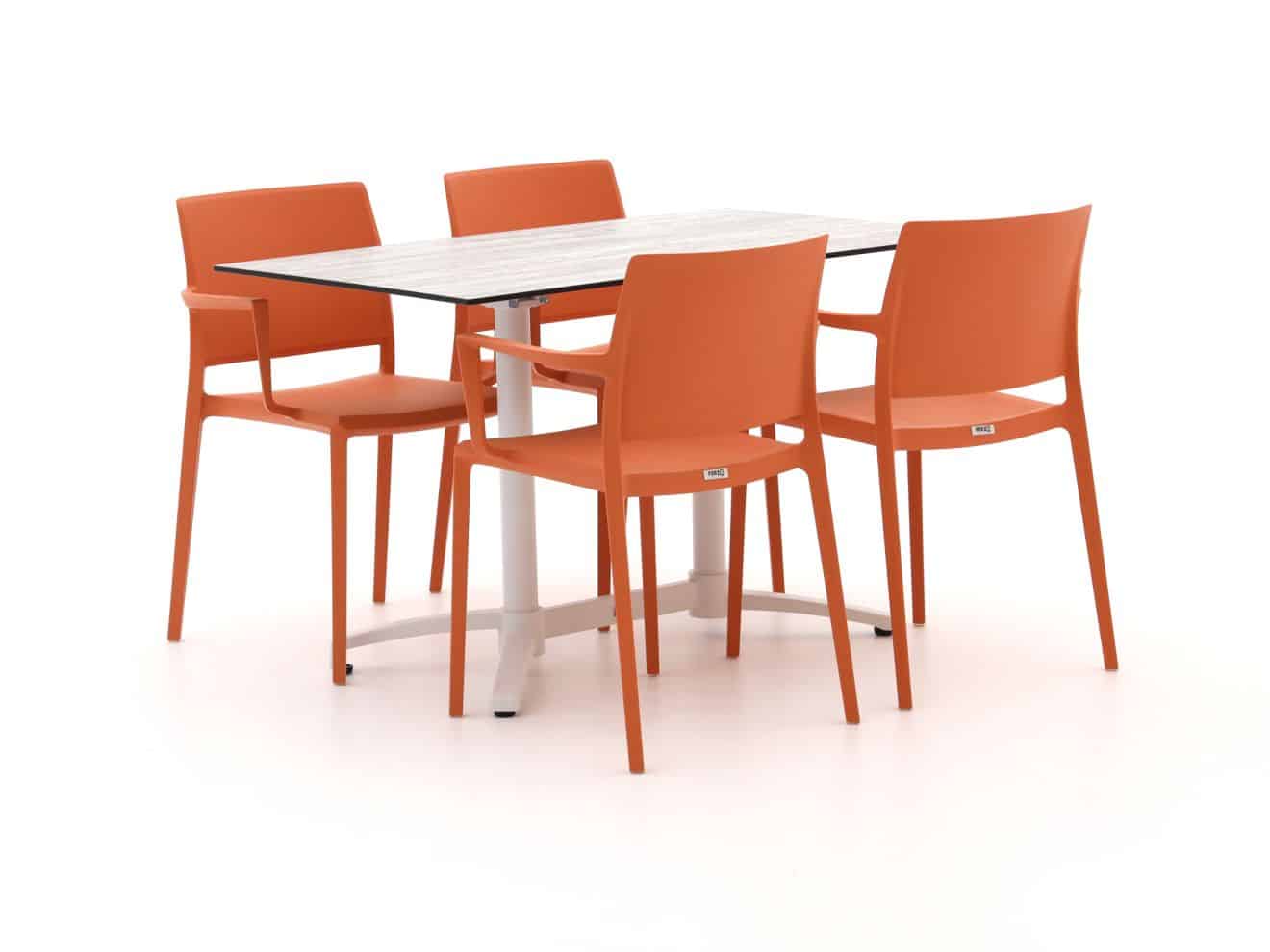 forza sile/canzo 120cm dining tuinset 5 delig stapelbaar inklapbaar laagste prijsgarantie!