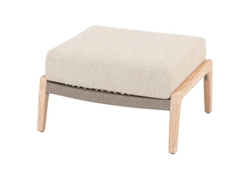 Julia voetenbank brushed teak 4 Seasons Outdoor