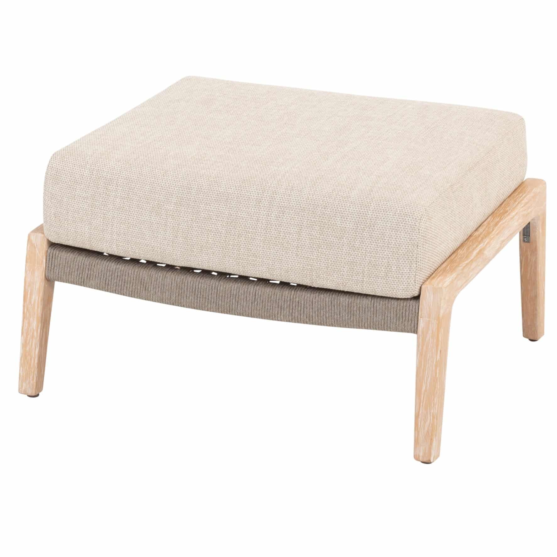 julia voetenbank brushed teak 4 seasons outdoor