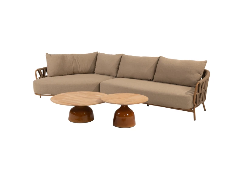 June Biarritz chaise longue loungeset 4 delig amber 4 Seasons Outdoor