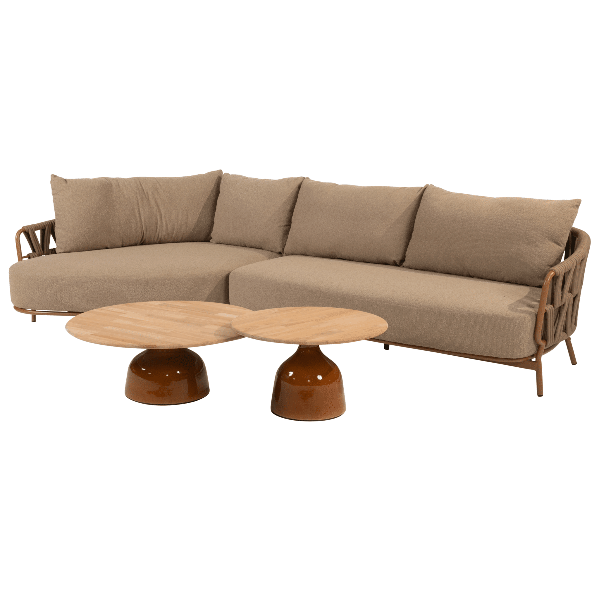 june biarritz chaise longue loungeset 4 delig amber 4 seasons outdoor