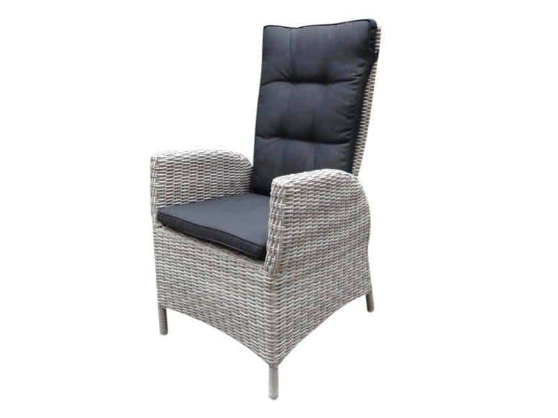 menorca dining tuinstoel verstelbaar wit grijs