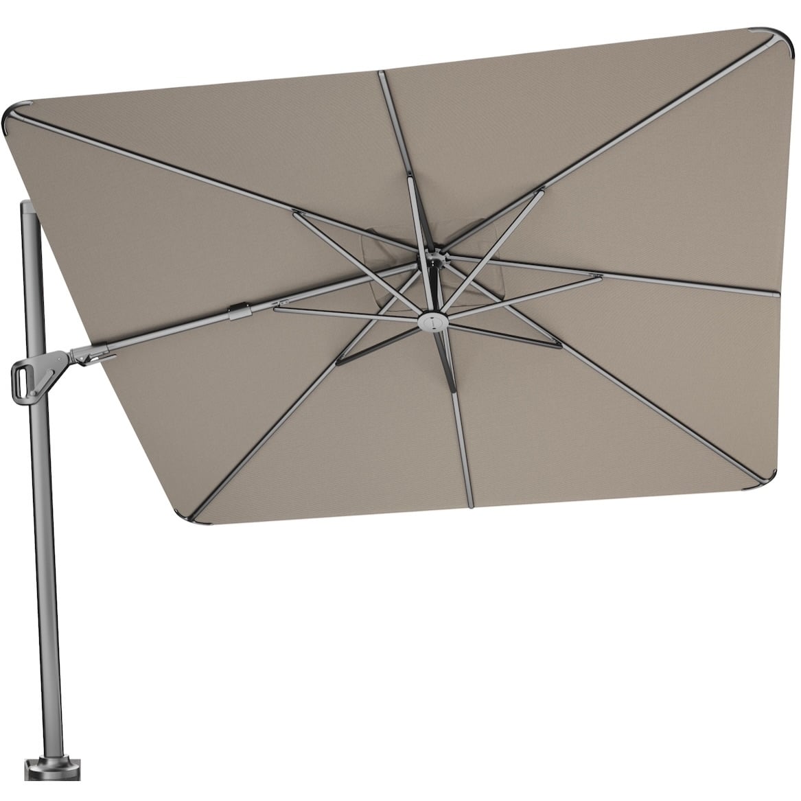 nexus t2 premium zweefparasol 300×300 cm havana
