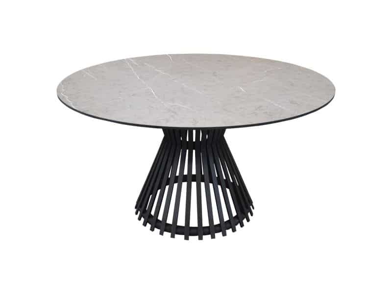 Pasadena low dining tuintafel 140xH69 cm keramisch antraciet