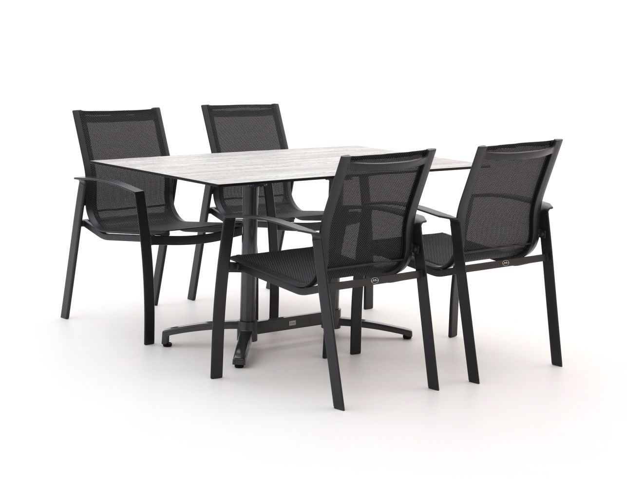 r&s design altea/canzo 140cm dining tuinset 5 delig laagste prijsgarantie!