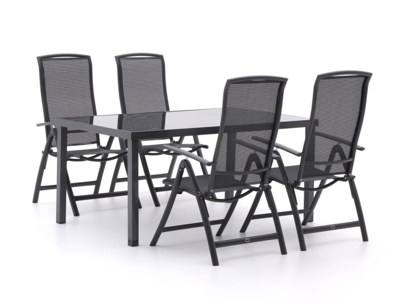 R&S Design Capri/Caluso 160cm dining tuinset 5-delig verstelbaar - Laagste prijsgarantie!
