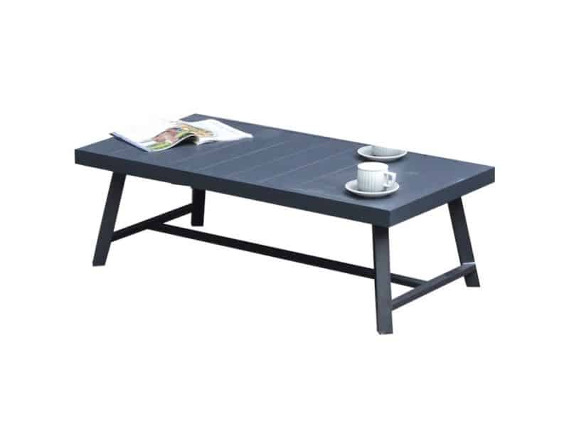 Rochelle lounge tuintafel 117x59xH39 antraciet aluminium