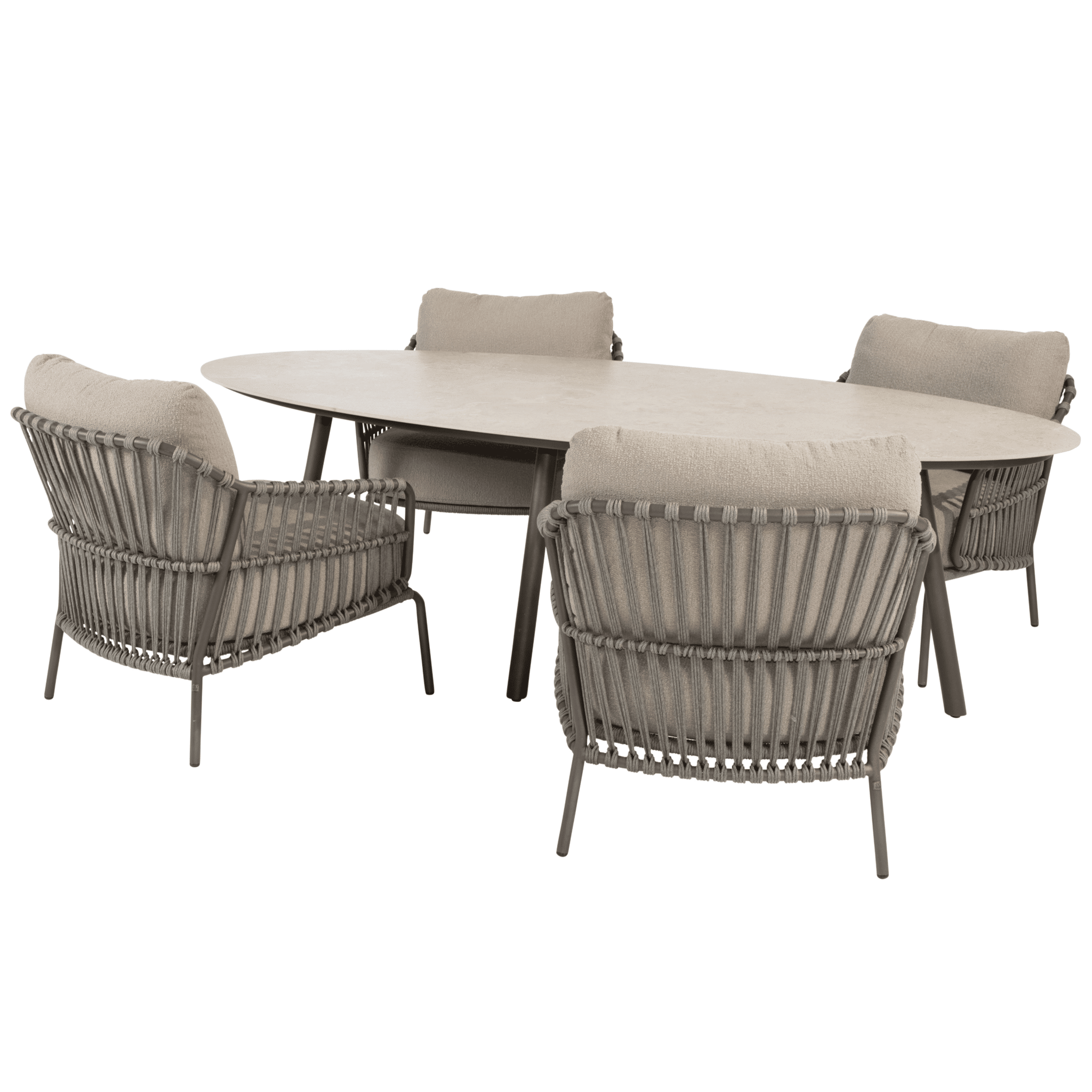 salute capalbio low dining tuinset 220x105xh69 cm 5 delig keramiek terre 4 seasons outdoor