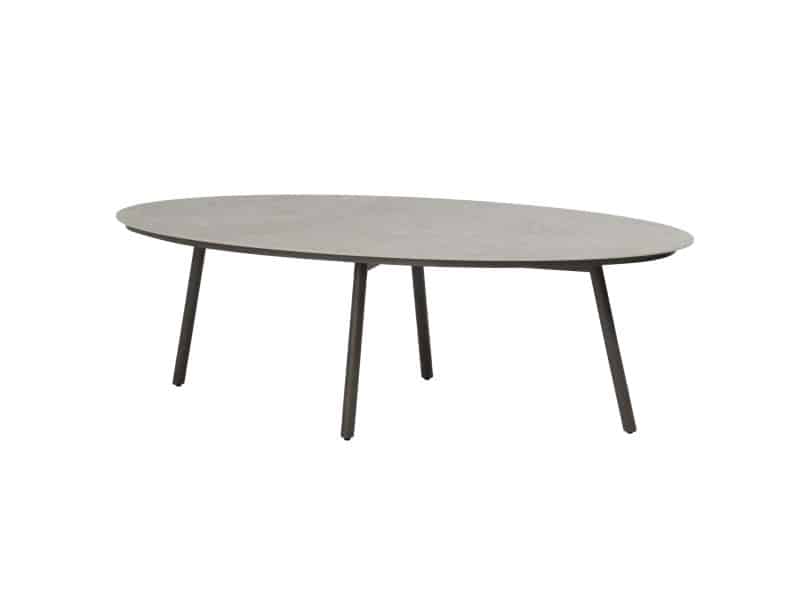Salute low dining tafel ovaal 220x105xH69 cm keramiek terre Taste 4SO