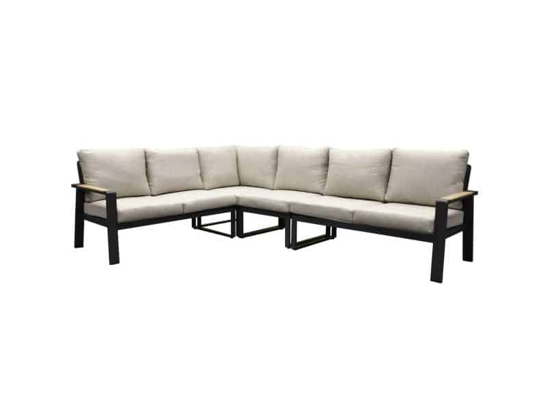 Showroommodel Lola hoek loungeset 4-delig aluminium antraciet