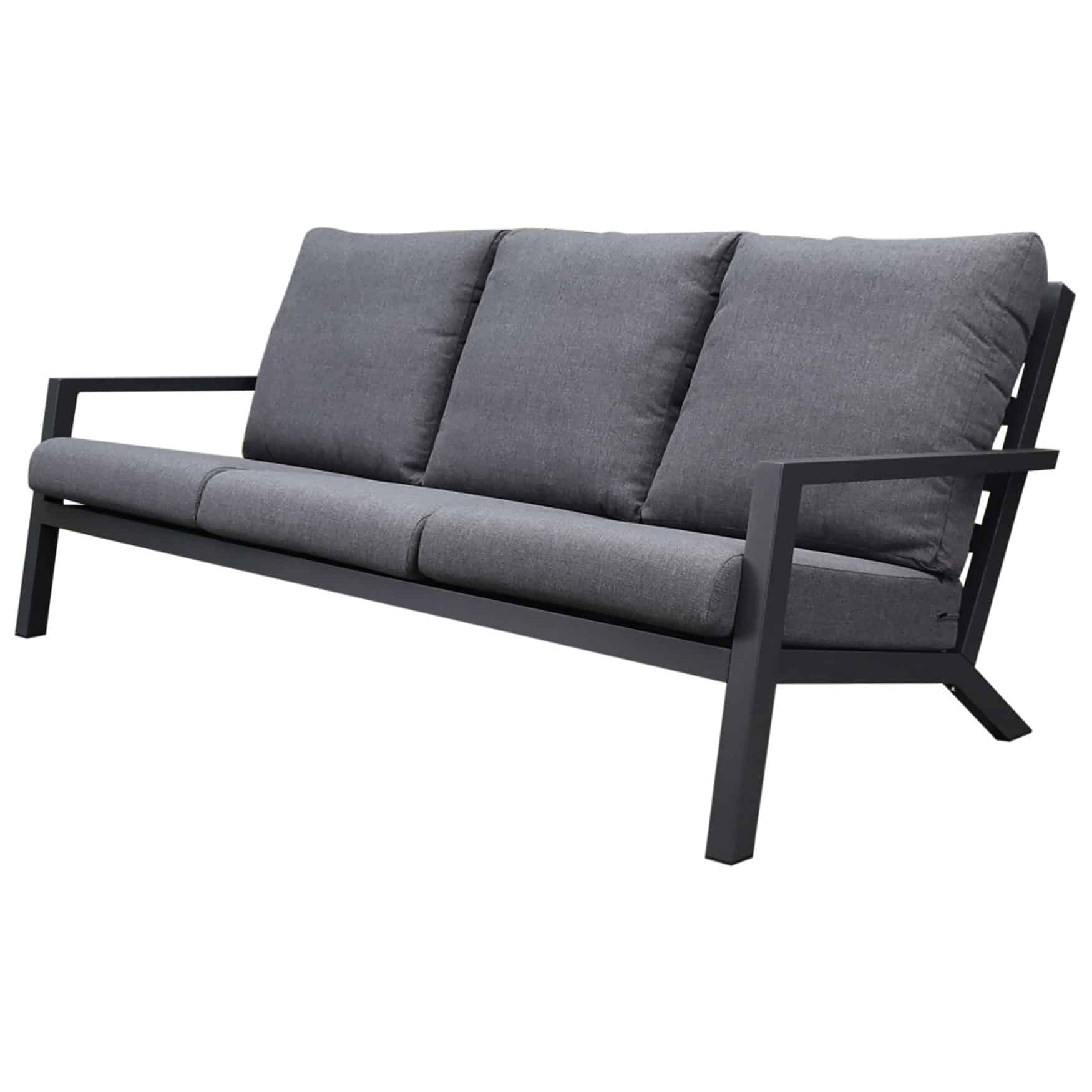 showroommodel malaga 3 zitsbank aluminium antraciet